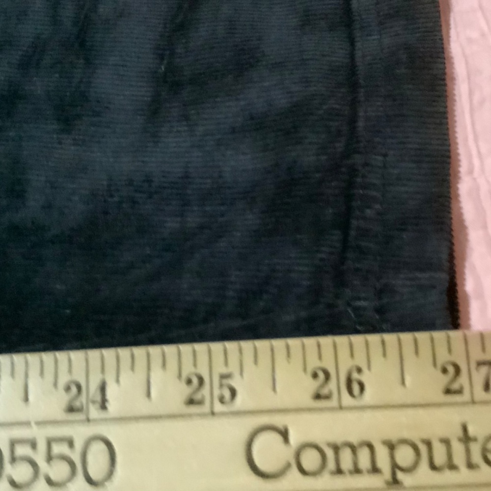 Ladies overalls NWT black Corduroy, silver color hardware petite sizes M,L - Picture 5 of 7